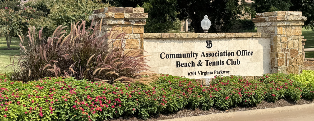 Community Association Office - Beach and Tennis Club - SRCA Entry Virginia Pkwy.